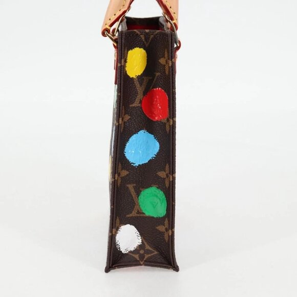 LOUIS VUITTON Monogram Yayoi Kusama Petit Sac Plat Bag 2way M81867 Auth 128264SM - Picture 6 of 15